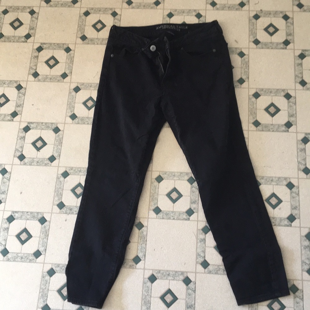 American eagle black 16 skinny jean
